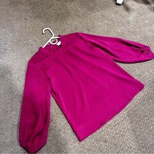 LOFT Magenta Pink Blouse